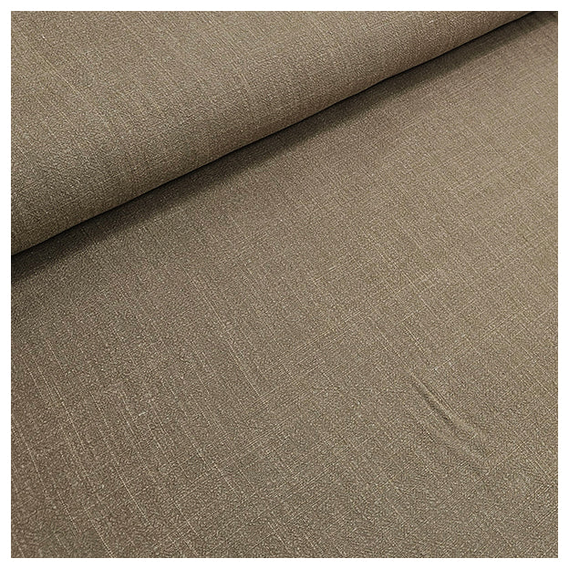 Leinen Viskose uni olive