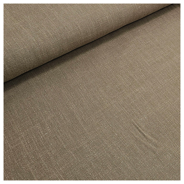Leinen Viskose uni olive