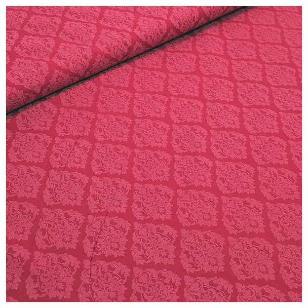 Baumwolle Ornament Halbdruck in rot