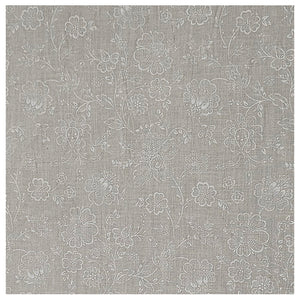 Baumwolle zarte Blumen Halbdruck in beige