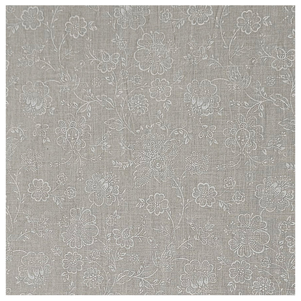 Baumwolle zarte Blumen Halbdruck in beige