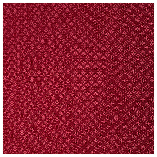 Baumwolle kleine Ornamente Halbdruck in dunkelrot