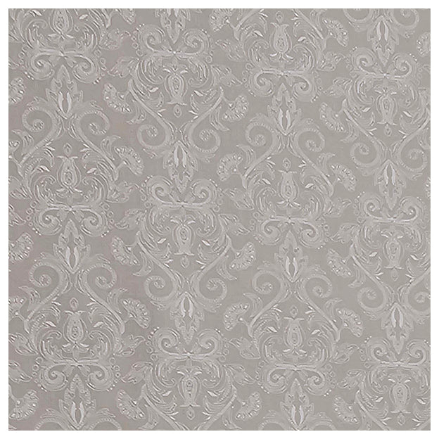 Baumwolle Halbdruck Ornamente beige und weiß