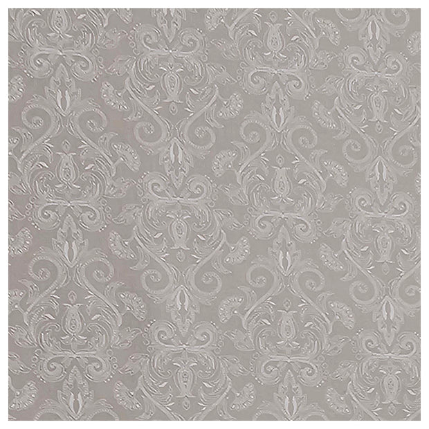 Baumwolle Halbdruck Ornamente beige und weiß