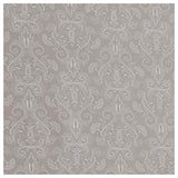 Baumwolle Halbdruck Ornamente beige und weiß