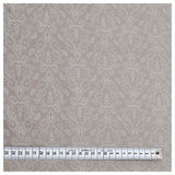 Baumwolle Halbdruck Ornamente beige und weiß