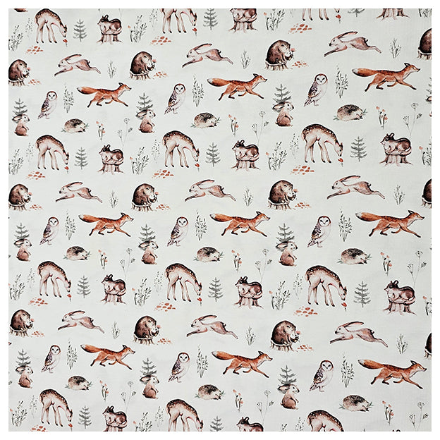 Jersey Digital Waldtiere weiß