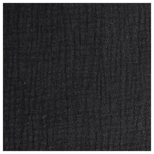 Musselin Baumwolle schwarz