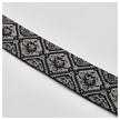 Elastic Band Jacquard grau, schwarz und hellgrau 4cm