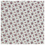 Baumwoll-Popelin Digital Blümchen rosa und blau