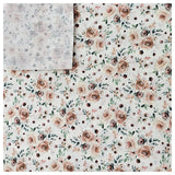Baumwoll-Popelin Rosen beige Digital