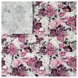Baumwoll-Popelin Digital Rosenblüten