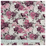 Baumwoll-Popelin Digital Rosenblüten
