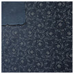 Baumwolle Blumen dunkelblau