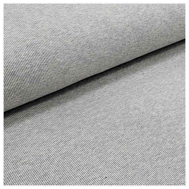 Rippjersey grau meliert