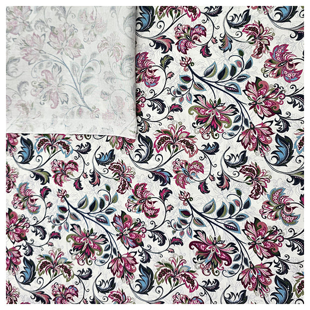 Baumwollsatin Siena Blumen