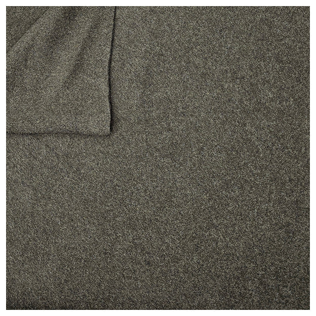 Baumwoll Fleece waldgrün melange