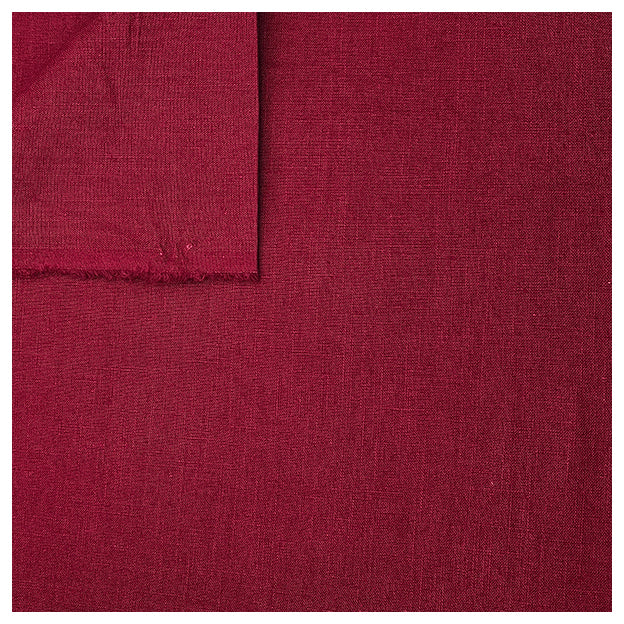 Leinen uni bordeaux