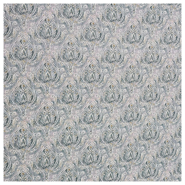 Baumwoll-Popeline Digital Ornamente mint und senf