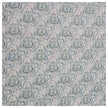 Baumwoll-Popeline Digital Ornamente mint und senf