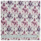 Baumwoll-Popeline Digital Ornamente violett