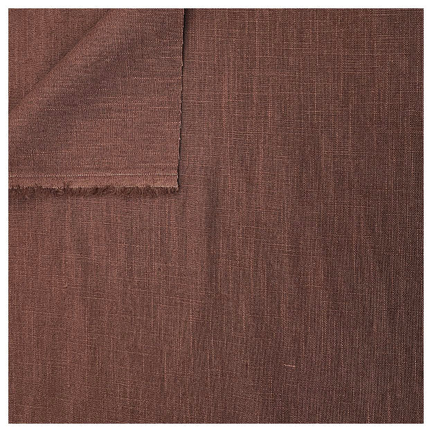 Leinen uni braun