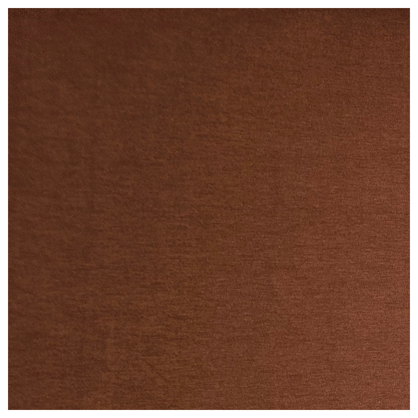 Baumwolljersey uni braun