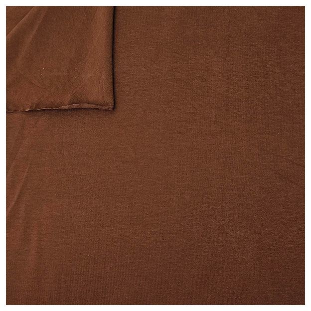 Baumwolljersey uni braun