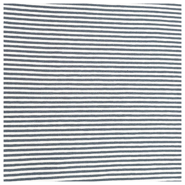 Jersey Streifen stahlblau und weiß 2mm