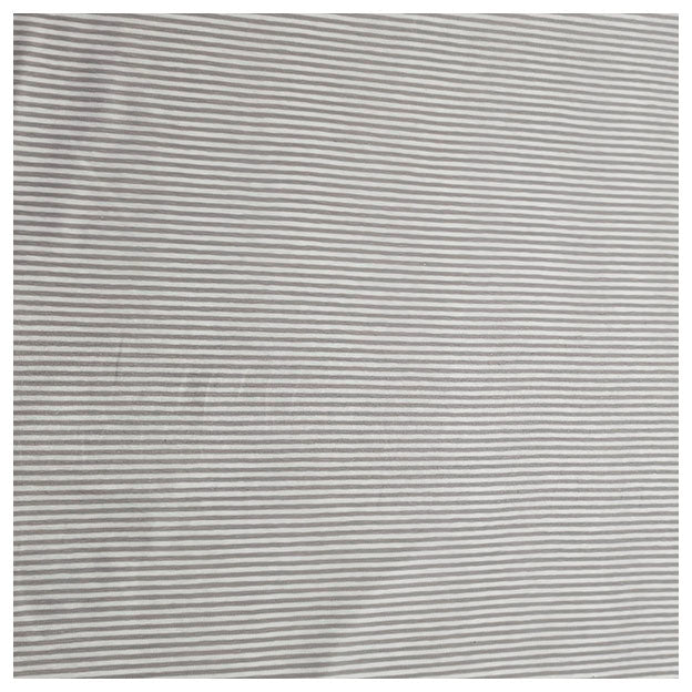 Jersey Streifen hellgrau und weiß 2mm
