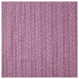 Zopf Jacquard/ Jersey mauve