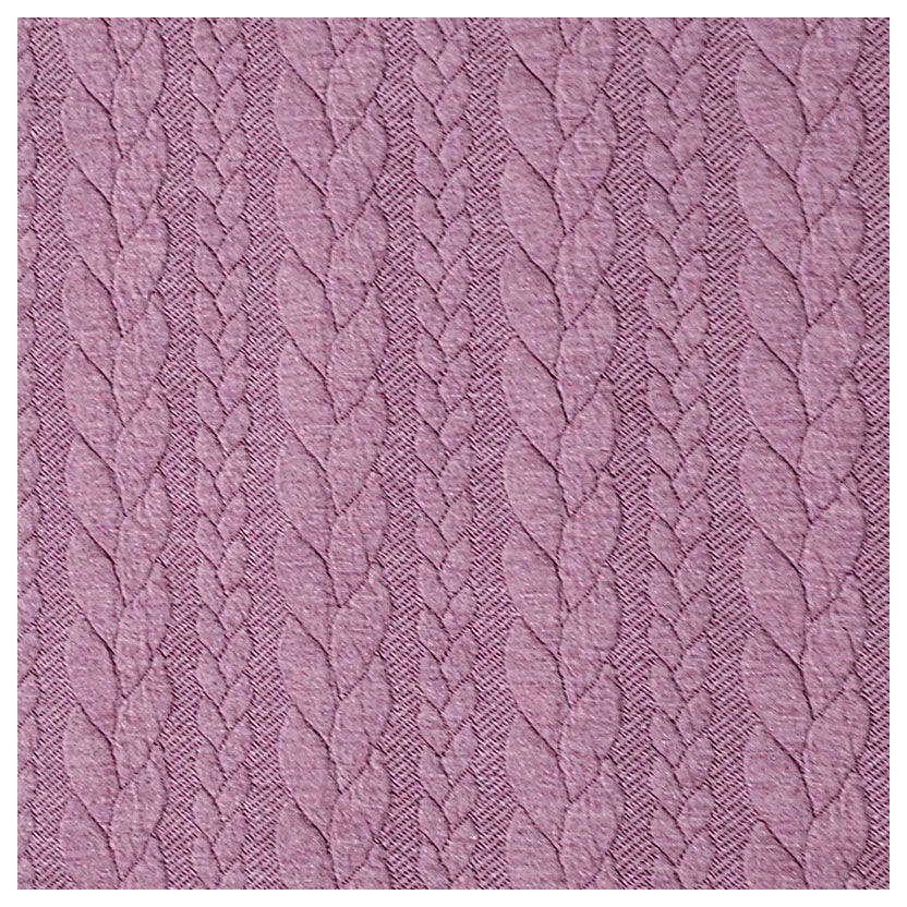 Zopf Jacquard/ Jersey mauve