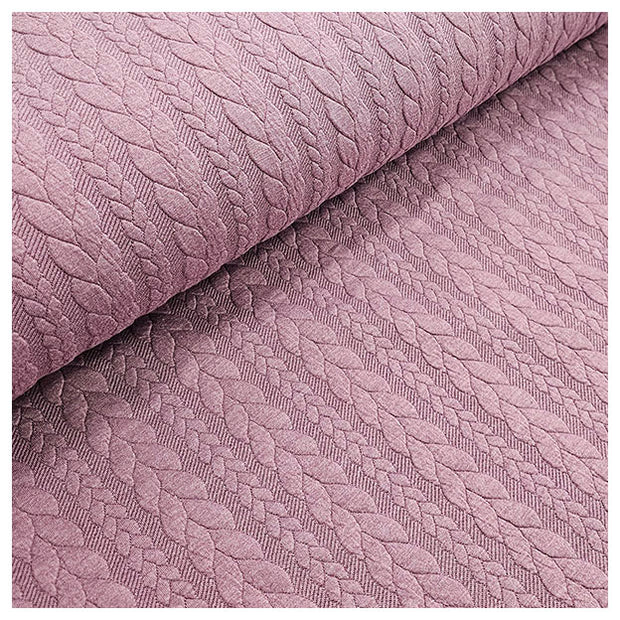 Zopf Jacquard/ Jersey mauve