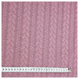 Zopf Jacquard/ Jersey mauve