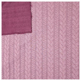 Zopf Jacquard/ Jersey mauve