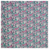 Baumwoll-Voile Digital kleine Blümchen fuchsia