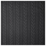 Zopf Jacquard/ Jersey schwarz