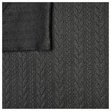 Zopf Jacquard/ Jersey schwarz