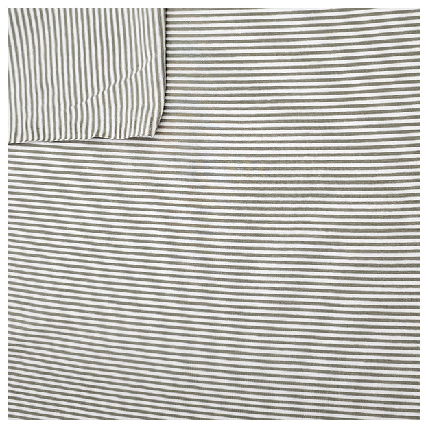 Jersey Streifen lindgrün und weiß 2mm