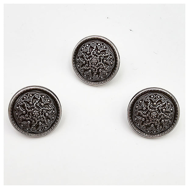 Metallknopf feines Motiv in verschiedenen Größen