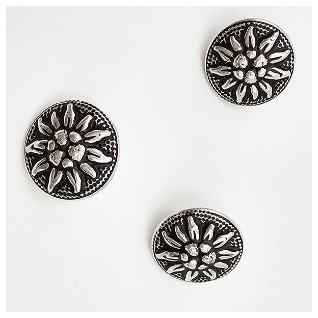 Dirndlknopf Edelweiß 18mm