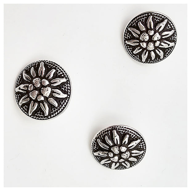 Dirndlknopf Edelweiß 18mm