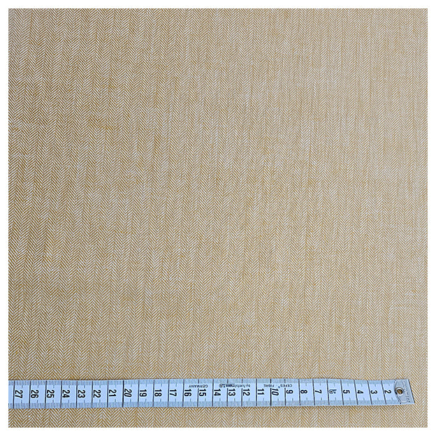 Leinen Fischgrät gelb