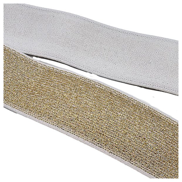Elastic Band gold und naturweiß 4cm