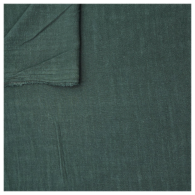 Leinen Viskose uni dunkelgrün