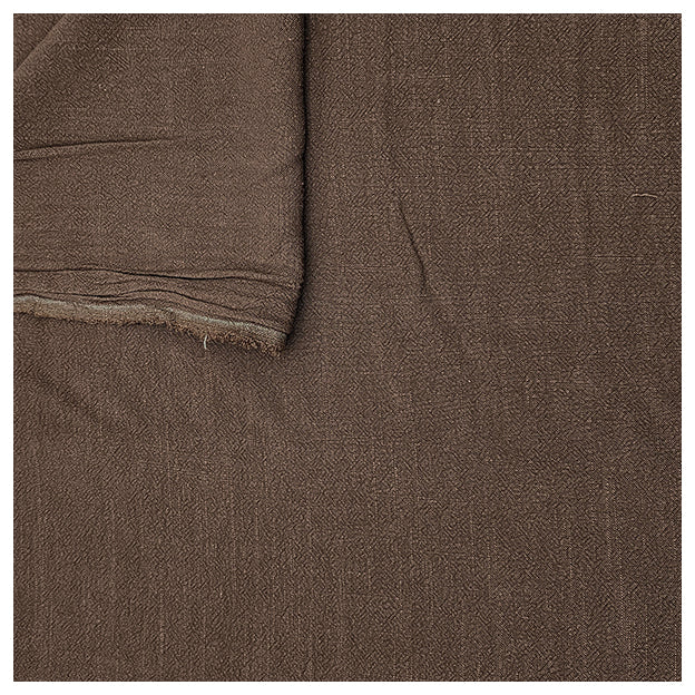 Leinen Viskose uni braun