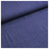 Leinen Viskose uni navy