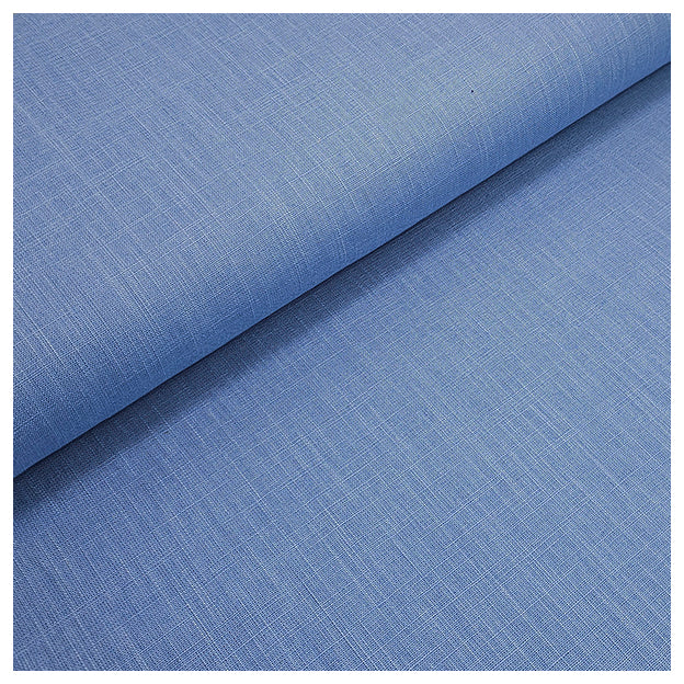 Leinen uni lavendel blau