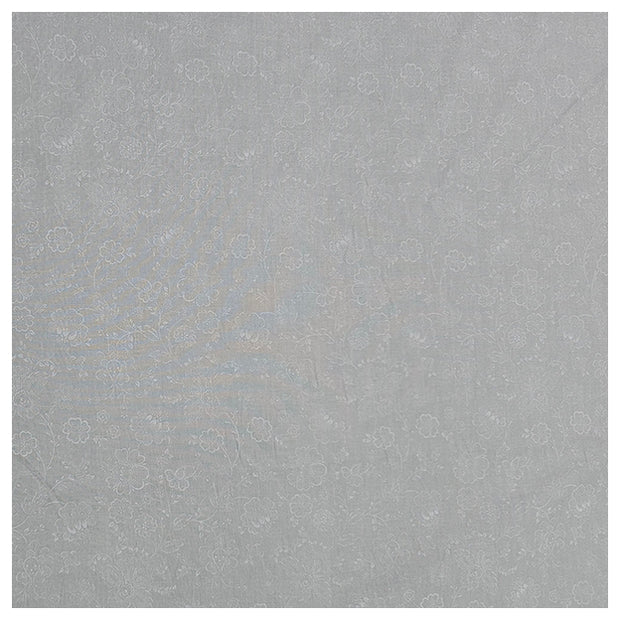 Baumwolle zarte Blumen Halbdruck in taubengrau