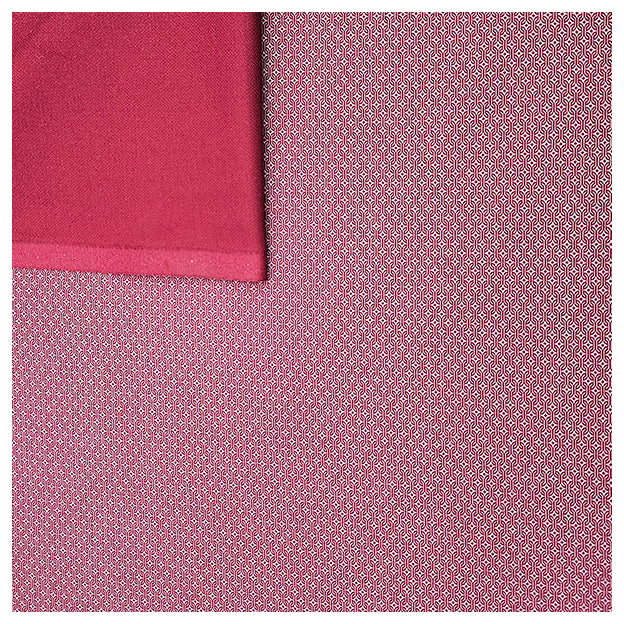Baumwoll-Köper Halbdruck pupurrot